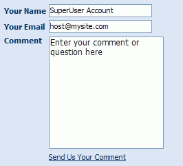 Preview of the Feedback Form