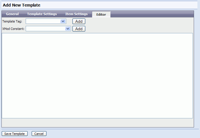 Editor Tab